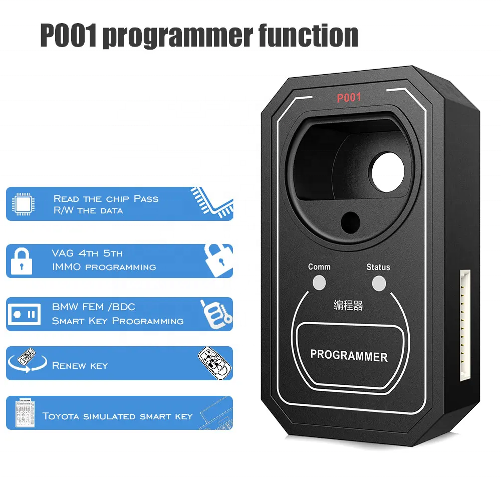 OBDSTAR P001 Programmer RFID & Renew Key & EEPROM Functions 3 in 1 Work with OBDSTAR X300 DP Master In Place Of RFID Adapter