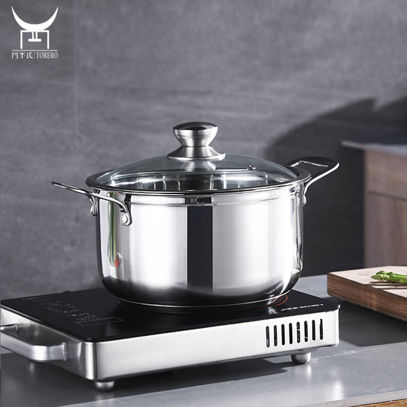 Japanese mini steamer pot food stainless steel portable multifunction one person hot pot soup pot steamer