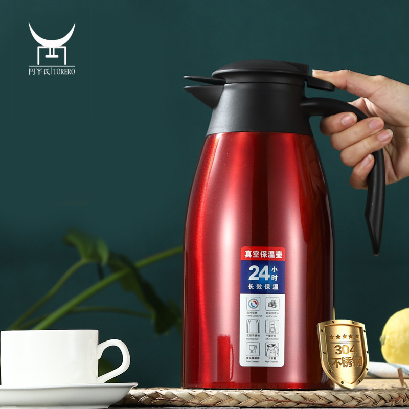 Hot Selling Vacuum Coffee Tea Water Thermal Pot Stainless Steel Heat Retention Coffee Kettle with Handle