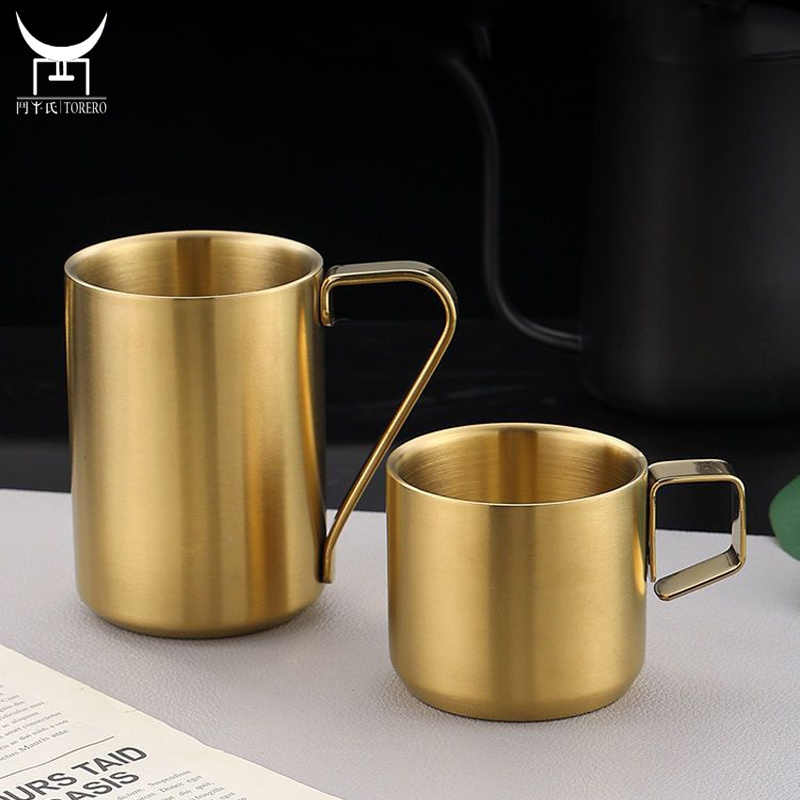 304 Stainless Steel Double Wall Thermo Cup Sets For Coffee And Tea Outdoor Camping Mug For Hotel Restaurant