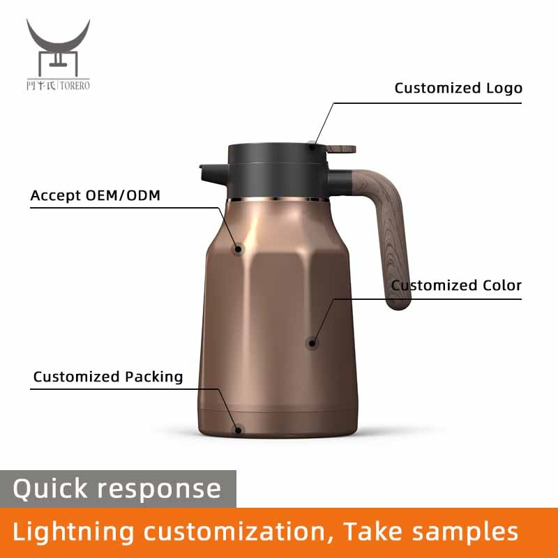 316 Stainless Steel Thermos Thermal Coffee Carafe Insulated Double Walled Vacuum Flask For Keeping Hot Tea 36 Hours