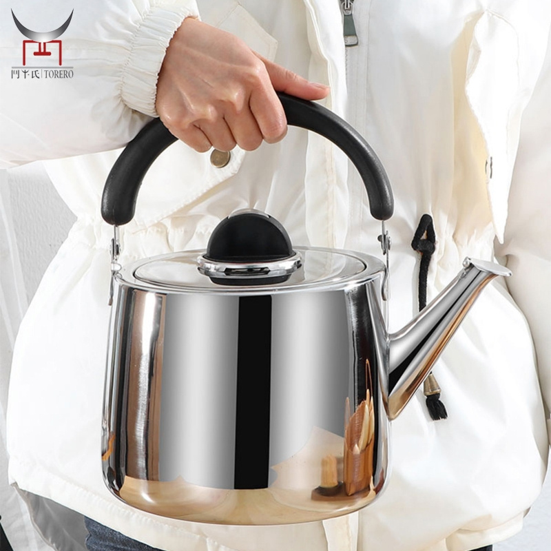 Stainless Steel Whistling Tea Kettle for Stove Top Tea Sounding Kettle Large Capacity Household Teapot