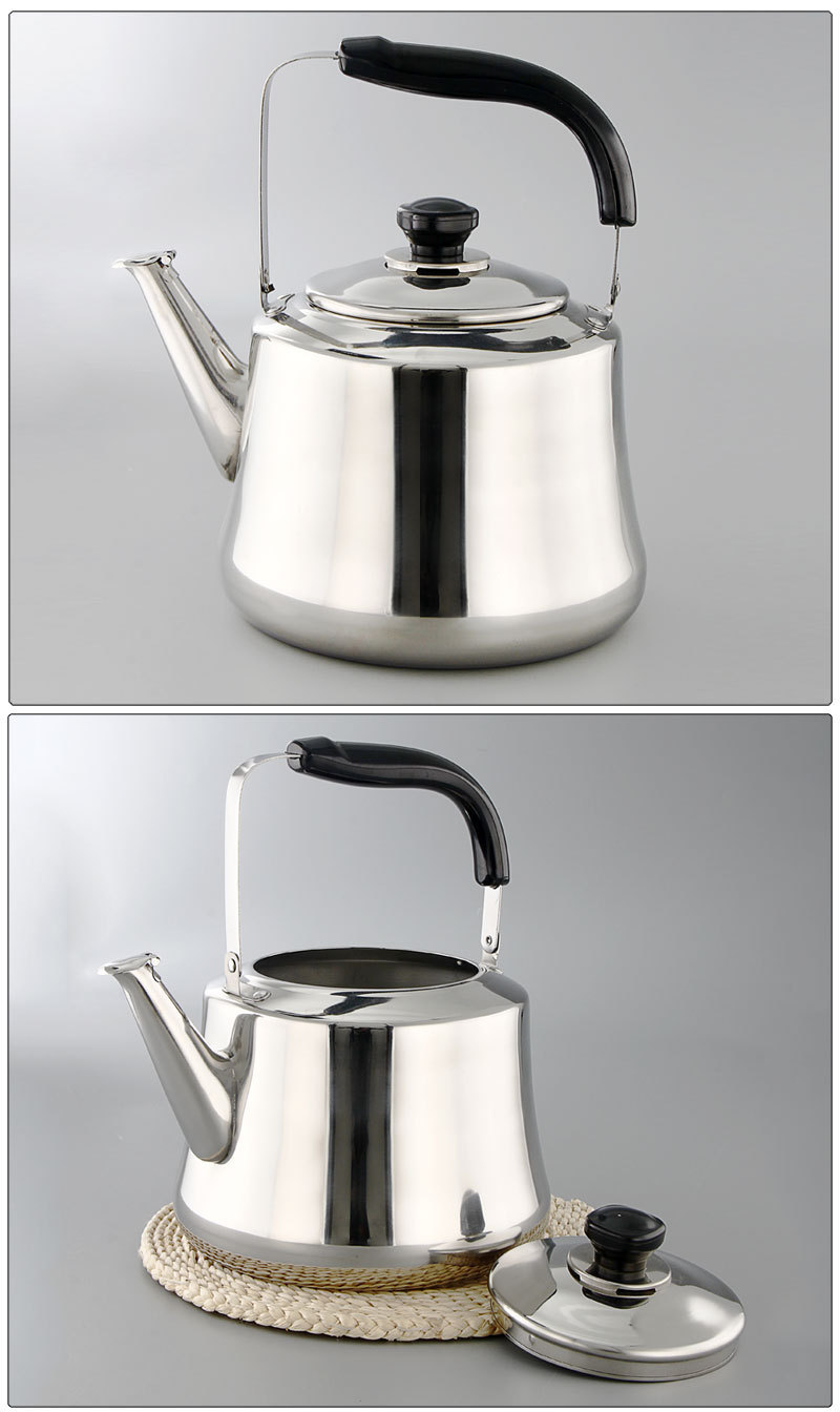 201 & 304 Stainless steel kitchen tea kettle water boiler for gas stove induction kettle whistling kettle