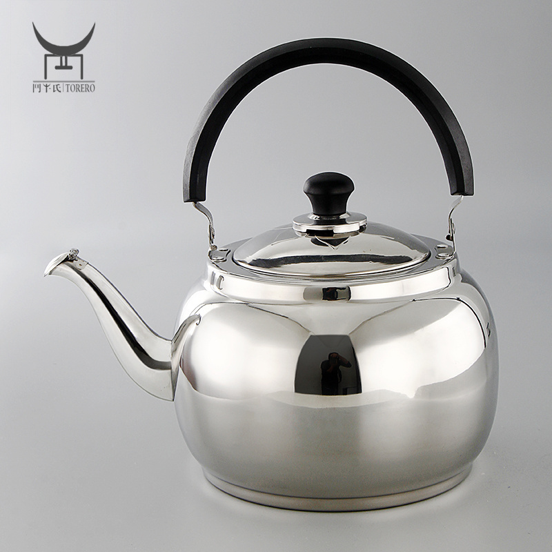 201 & 304 Stainless steel kitchen tea kettle water boiler for gas stove induction kettle whistling kettle