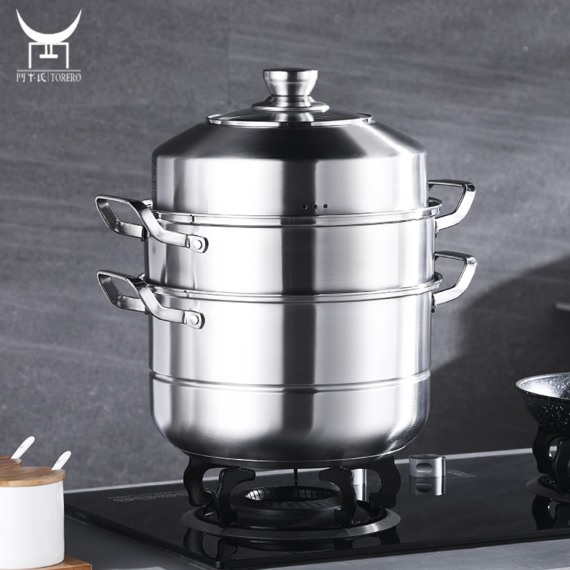 Accept custom color logo factory wholesale 304 stainless steel cooking soup pot stock pot for soup and stewing meat