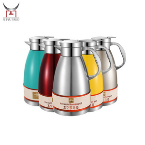 304 Stainless steel thermal coffee carafe water insulated jug vacuum thermo teapot with sealed lid