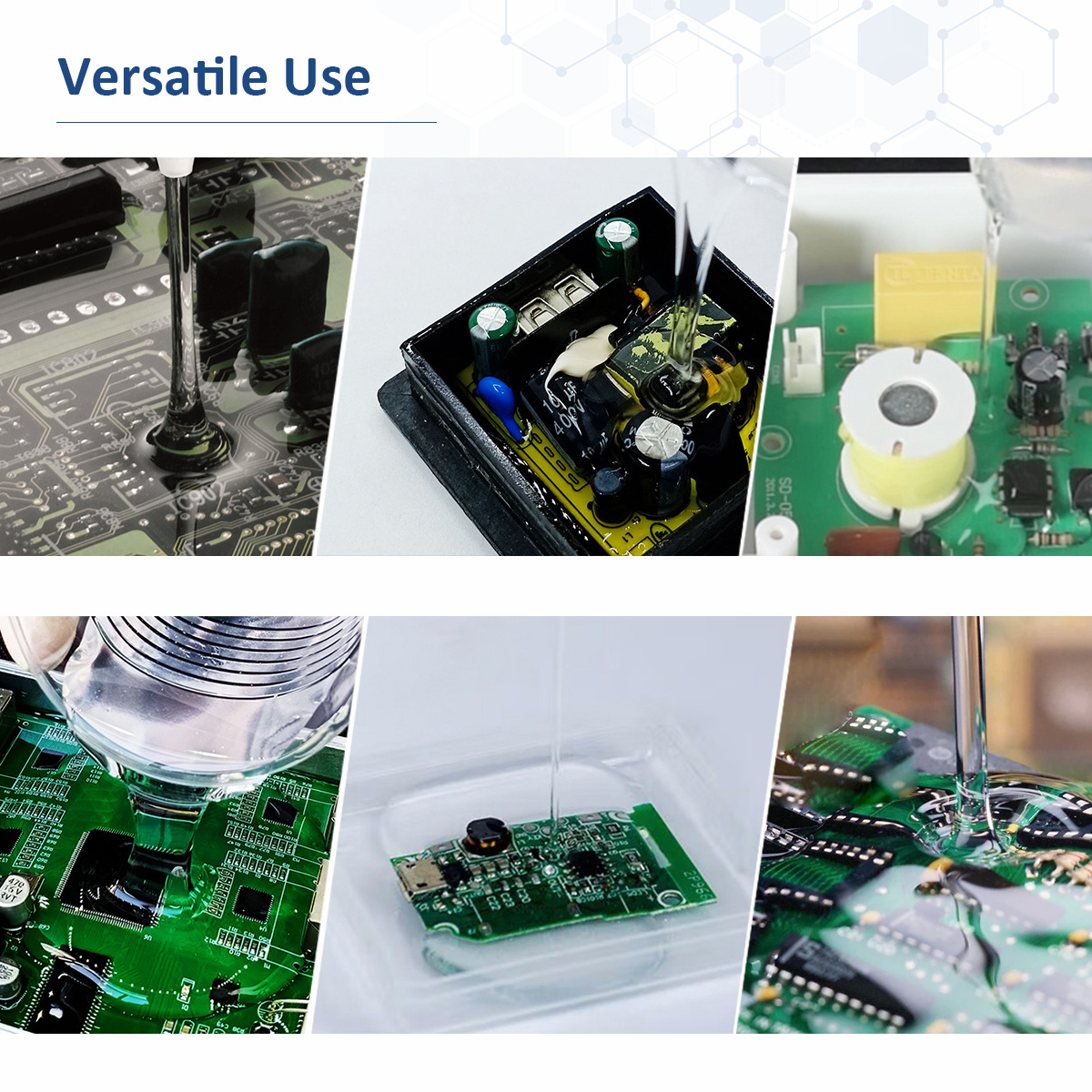 High temperature resistant electronic potting compound silicone rubber