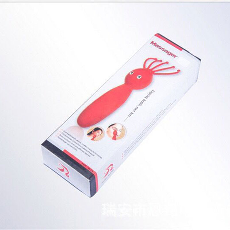 New Hot Head Plastic Octopus Massager Cute Octopus Facial Massager Battery Operated Handheld Massager