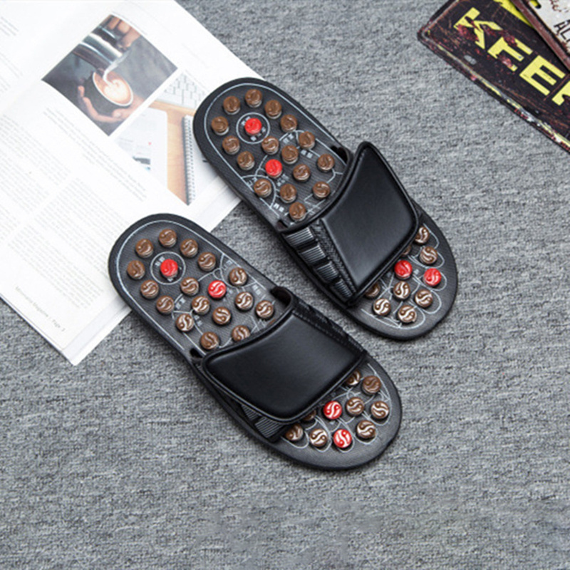 Acupressure Foot care Indoor Sandals Reflexology silicone Massage Slippers for Men and Women massager Acupuncture shoes