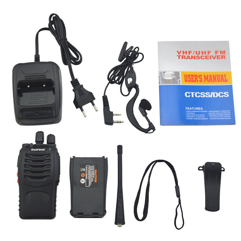 Drop Shipping Baofeng 888S Two-Way Radio 50km WalkieTalkie bf-888s UHF 400-470MHz 16Channel woki toki