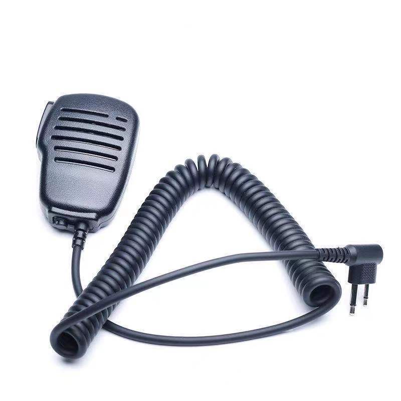 2 Pin PTT Mic Speaker Microphone PU Wire For GP68/GP88/GP300 For TYT TC-500/TC-600/TC-700 Walkie Talkie M-head MIC