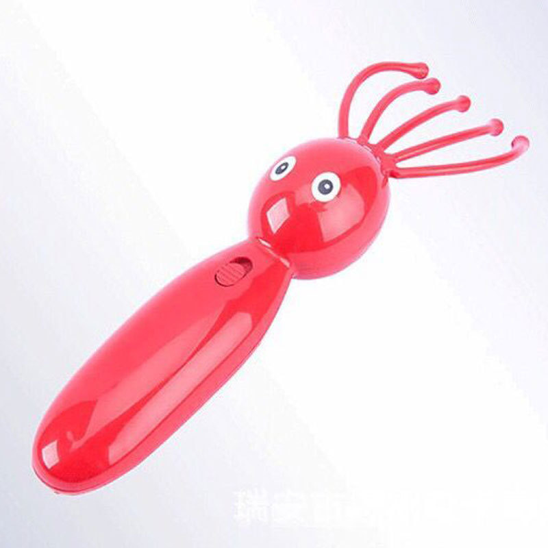 New Hot Head Plastic Octopus Massager Cute Octopus Facial Massager Battery Operated Handheld Massager