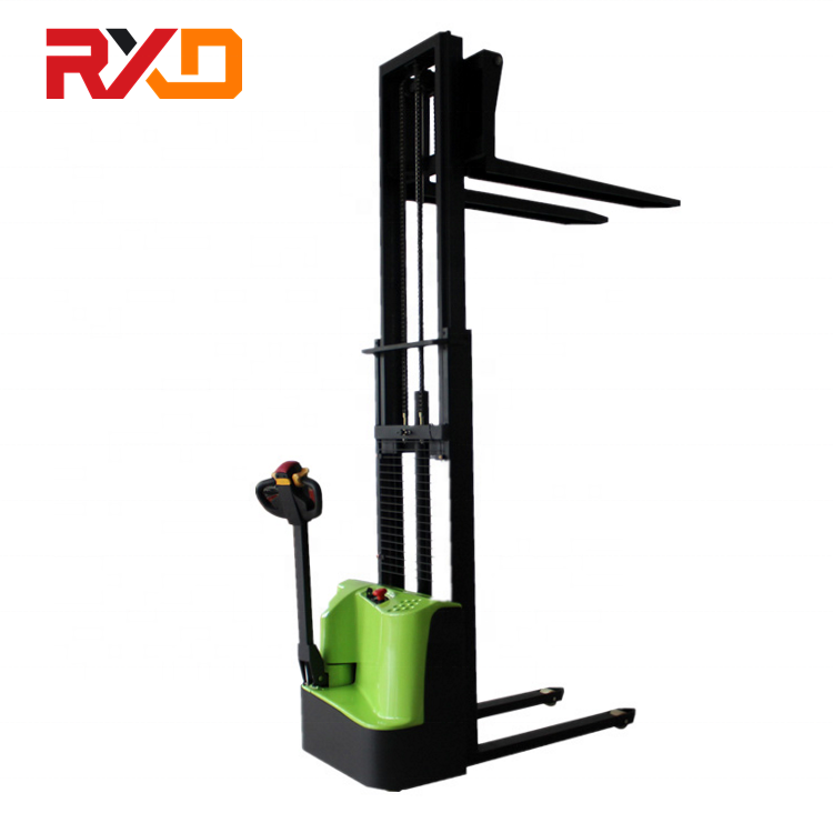 RXD Lifting Height 3000mm 3.5m 4.5m 6m 1.0ton 1.5ton Full Economic Walkie Electric Stacker electric mini forklift truck