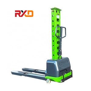 RXD Small semi electric portable self loading pallet lifter stacker 500kg capacity mini forklift forklift trucks