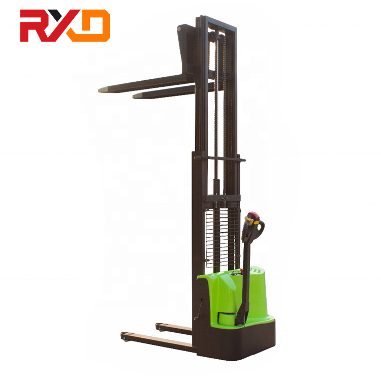 RXD Lifting Height 3000mm 3.5m 4.5m 6m 1.0ton 1.5ton Full Economic Walkie Electric Stacker electric mini forklift truck