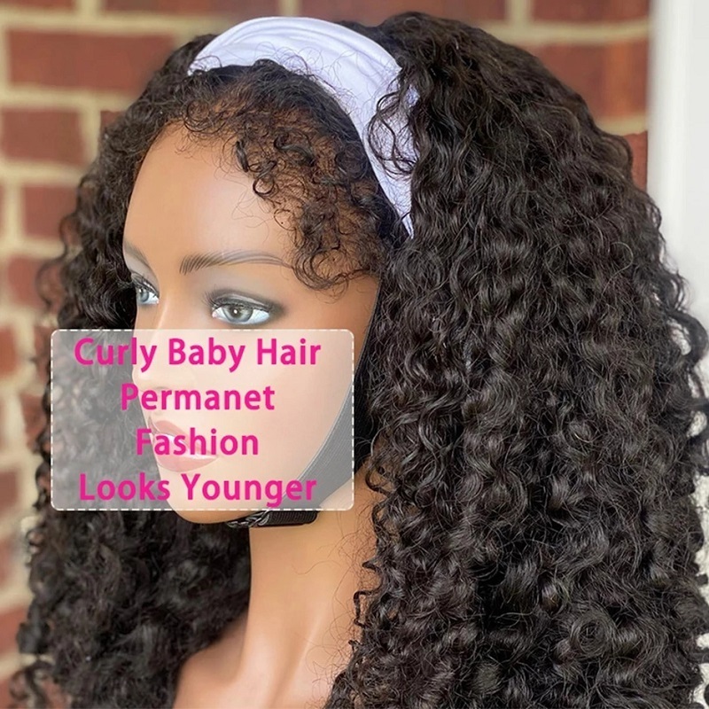 New Launched Type 4 Hairline HD Lace Front Wigs Afro Kinky Curly Baby Hair Frontal Human Hair Water Wave Wigs with Curly Edges