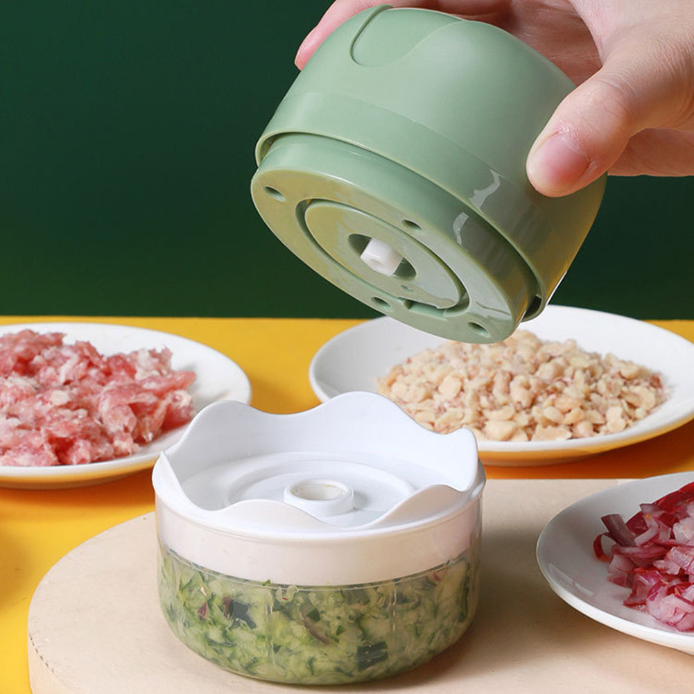 250ml Electric Mini Garlic Masher Machine Portable Chopper USB Charging Ginger Vegetable Cutter