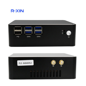 Factory Price Fanless Industrial Mini PC with Intel Core i3-7167U 8GB RAM HD Graphics 650 Dual Cores & Four Threads