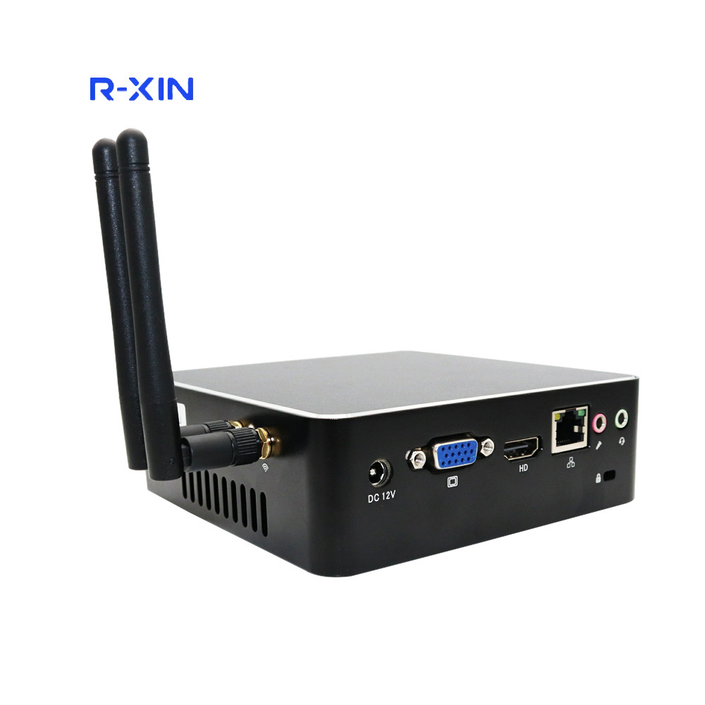 Factory Price Fanless Industrial Mini PC with Intel Core i3-7167U 8GB RAM HD Graphics 650 Dual Cores & Four Threads