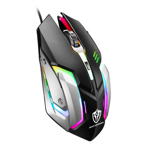 Ergonomic Gaming Mouse for Computers Usb Optical Play Wireless Mouse ABS Plastic Switchable RGB