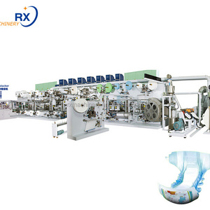 Full Servo Big Waist Band Baby Diaper Manufacturing Production Line