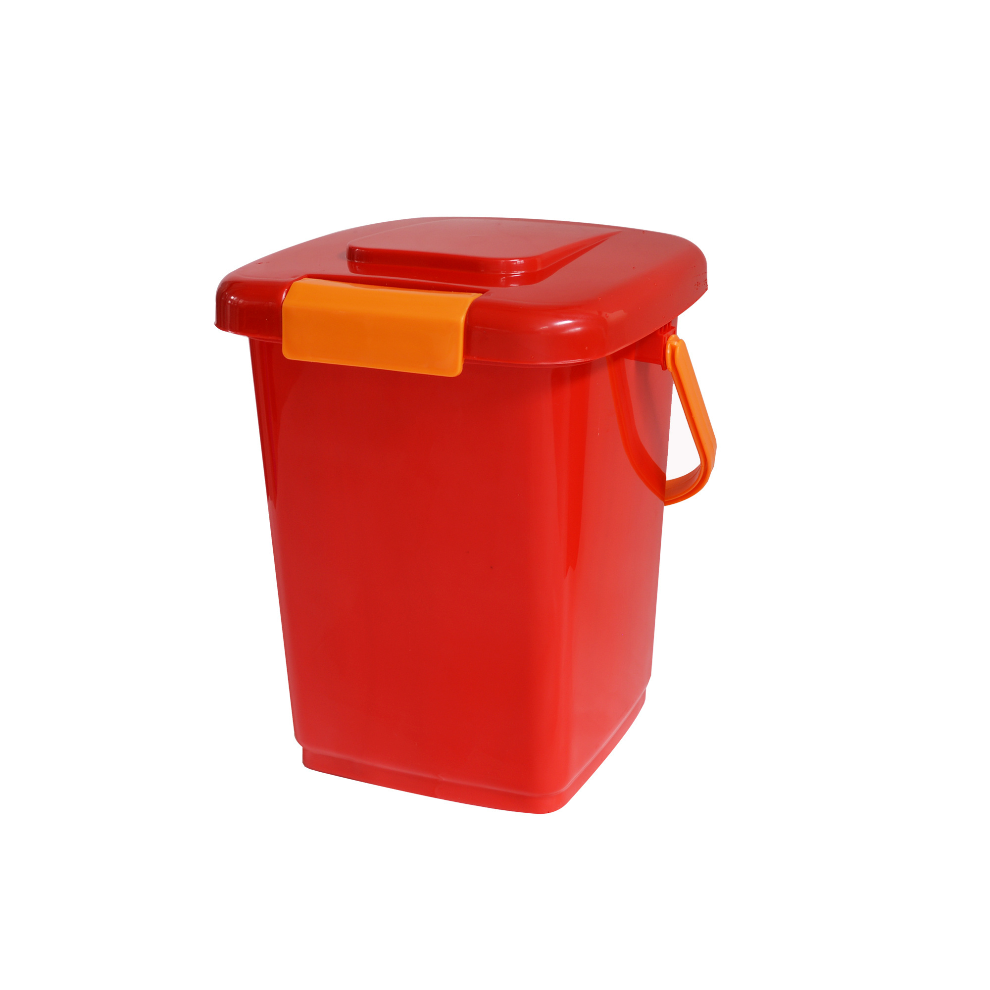 Trim bin 10L gift household desk kitchen small little plastic waste bin with lid locked