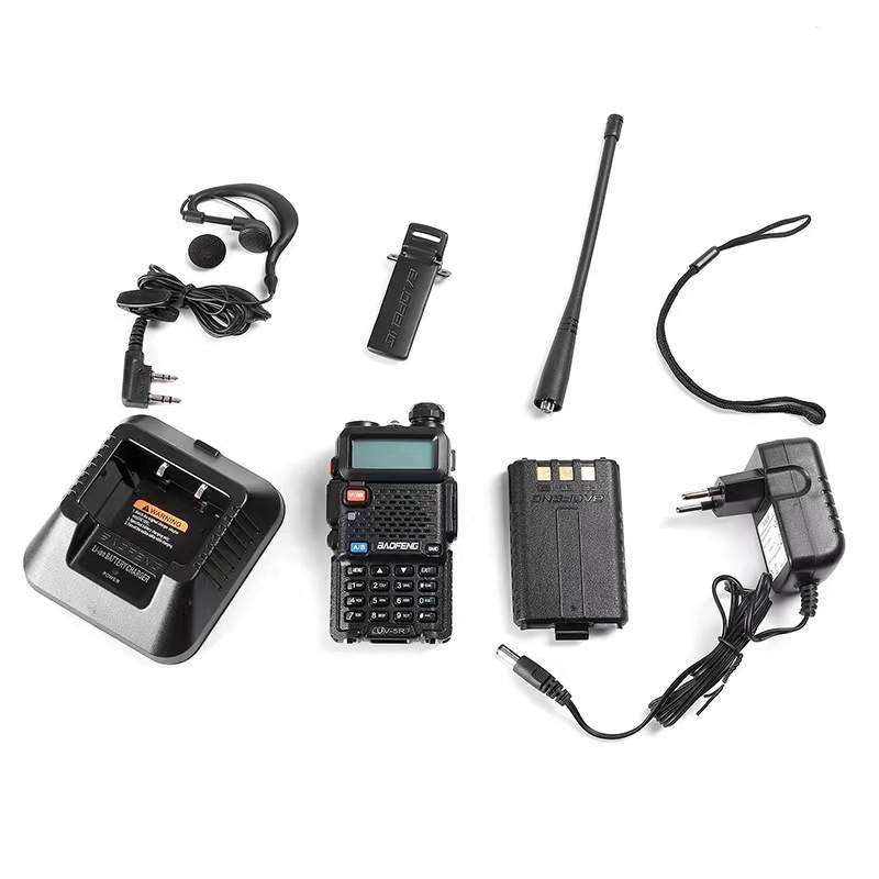 Baofeng UV-5R 8W Dual Band Ham Radio Portable Amateur UV5R Transceiver with FM Modulation Frequency Ran 136-174MHz + 400-520MHz