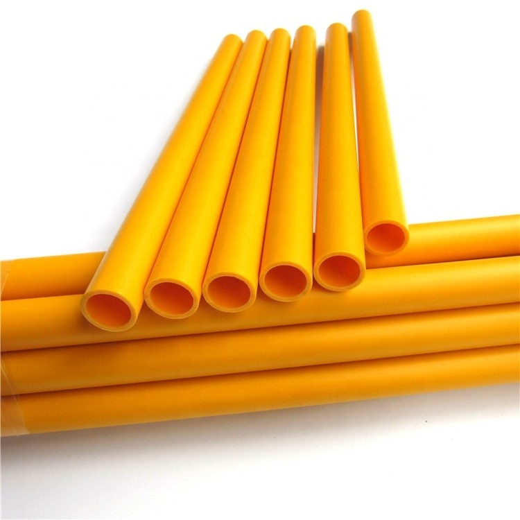 Orange PVC tube hard round pipe customized diameter high quality