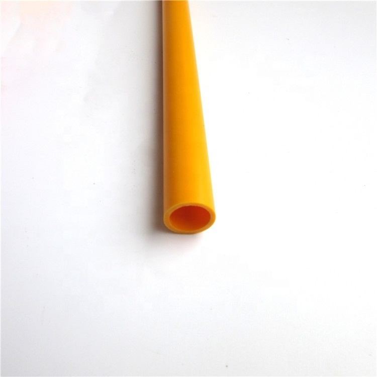 Orange PVC tube hard round pipe customized diameter high quality