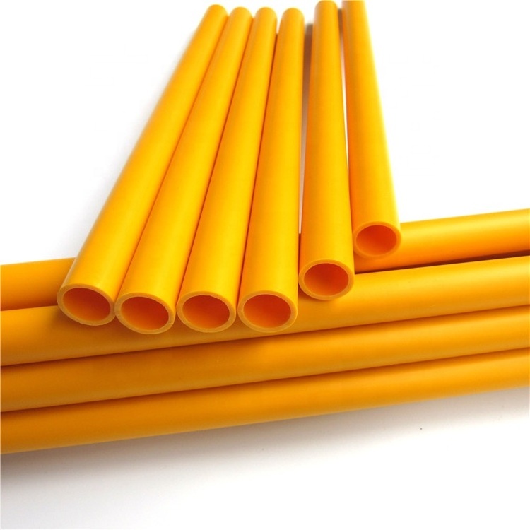 Orange PVC tube hard round pipe customized diameter high quality