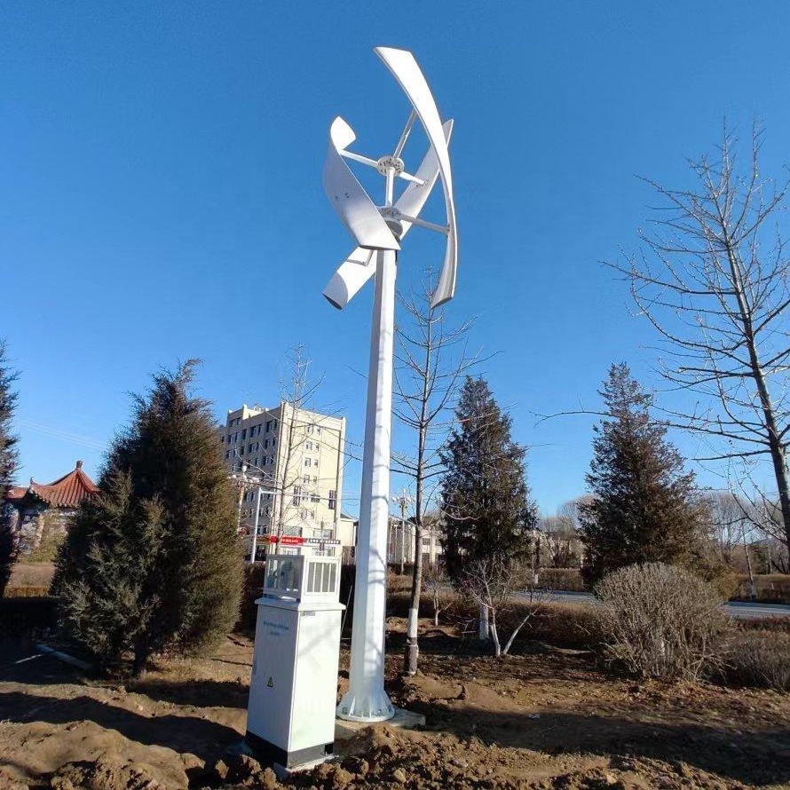 5KW 15KW 20KW Vertical Axial Wind Turbine With On Grid Inverter 220V 380V Wind Turbine Generator