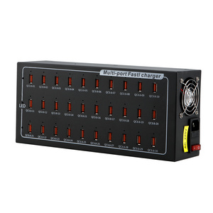 30 port multi-function charger 400W Qc3.0 USB adapter smart charger integrated mobile phone tablet charging station