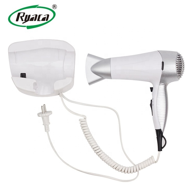 Top quality professional 2000W hotel using hair dryer holder wall mount