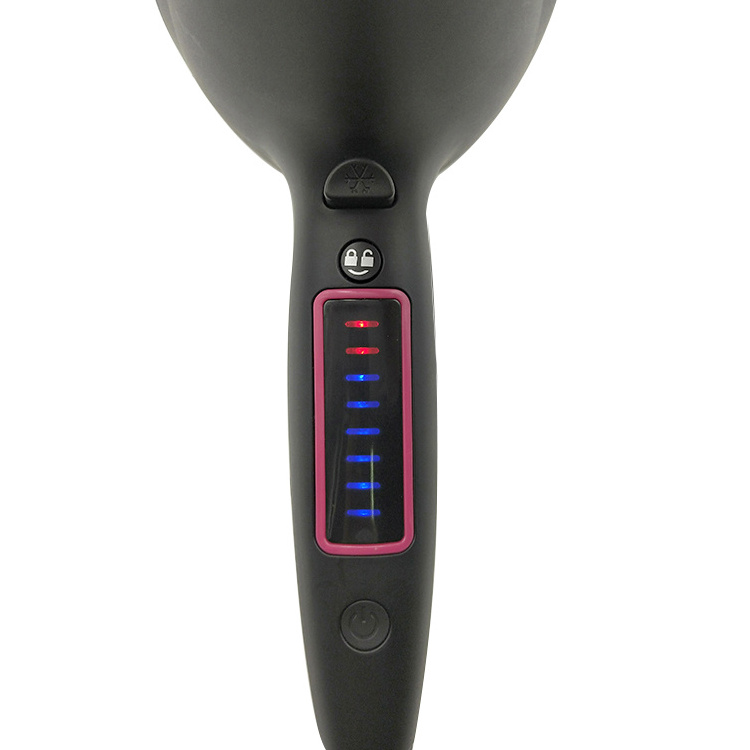 2200W Hot and Cold LCD Display Touch Screen Hair dryer with Concentrator/Diffuse/ Pulley Air Collector