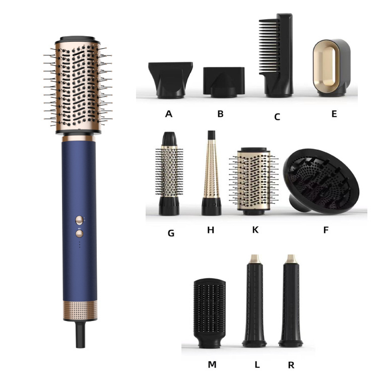 High Speed 11 In 1 Hang-Up Hook Natural Straightener Hair Comb One Step Hot Air Styler Dryer Hair Curler Brush