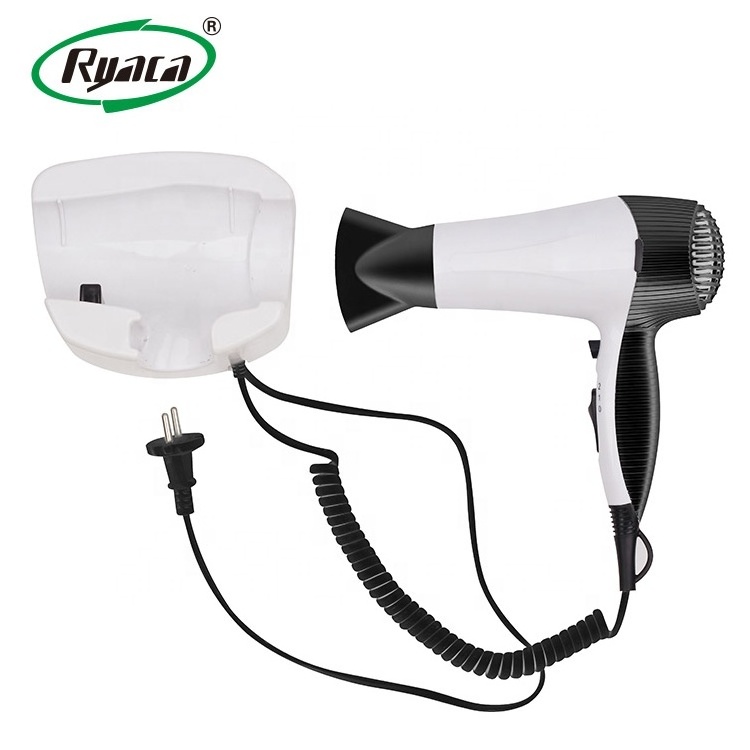 Top quality professional 2000W hotel using hair dryer holder wall mount