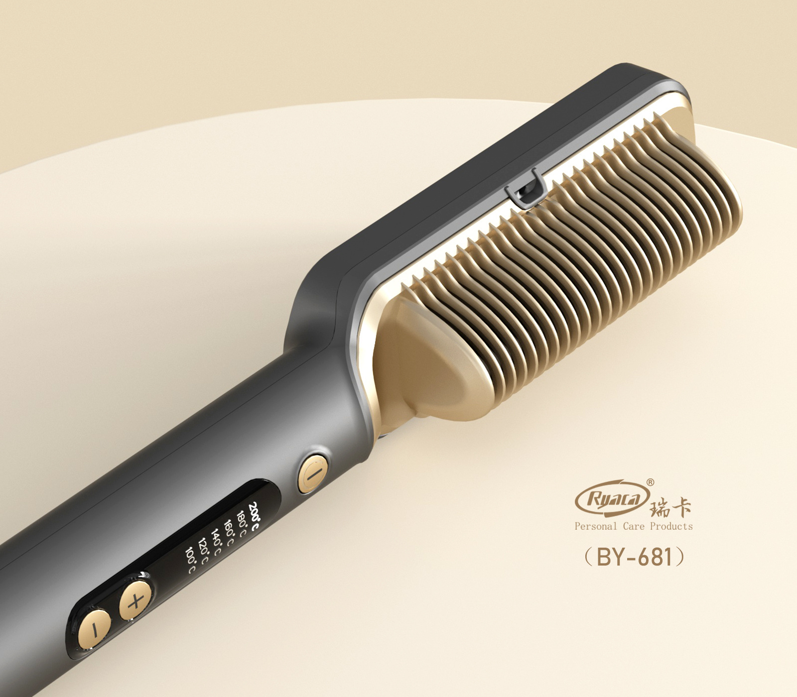 New Style LED Display 2 in 1 Fast Portable Electric Hair Straightener Comb Popular Hair Straightener Brush