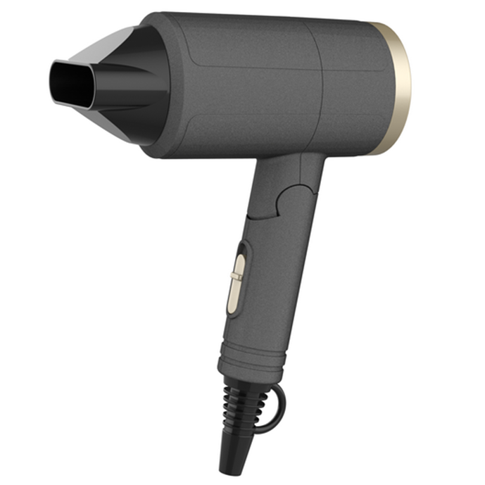 Professional Foldable Plastic Material Travel Small Hair Dryer With Hanging Loop Removable Filter