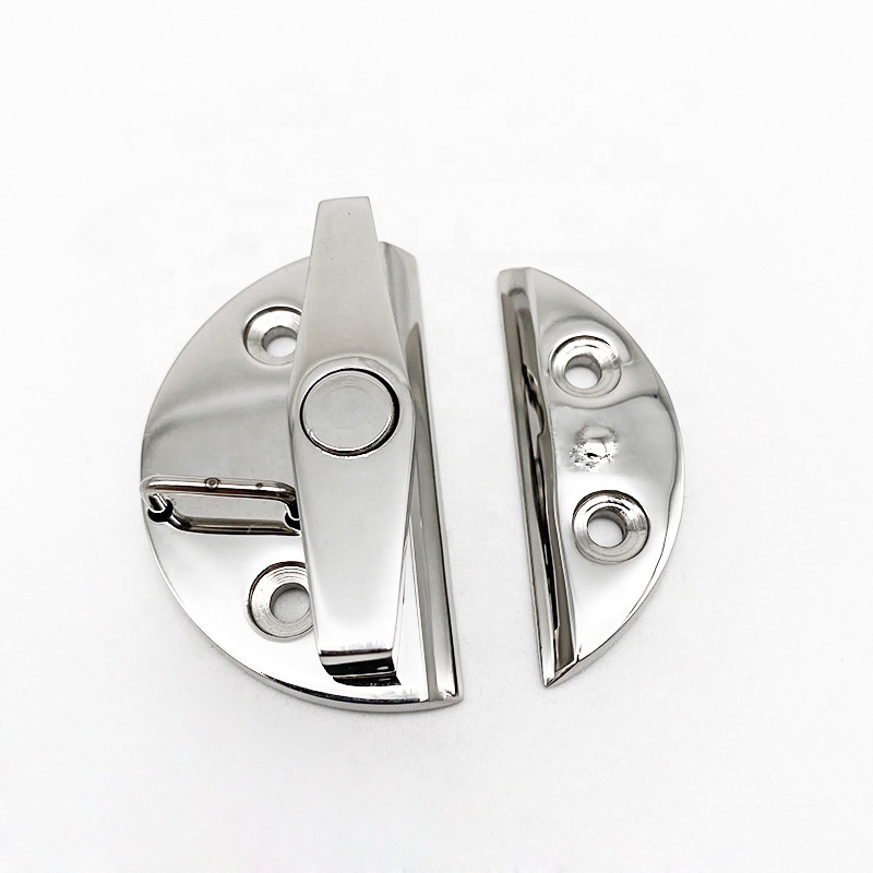 Marine Boat Door Catch Latch 316 Stainless Steel Door Latch Round 55mm Twist Lock Suit for Boat and Many External Cabinet Applic