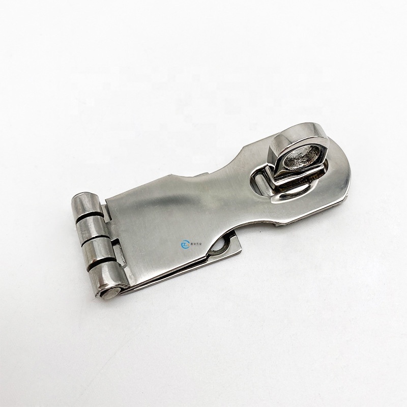 Marine Grade 316 Stainless Steel Cabinet Door Swivel Eye Locking Safety Hasp latch Clasp for Boat Yacht Hardware Accessories