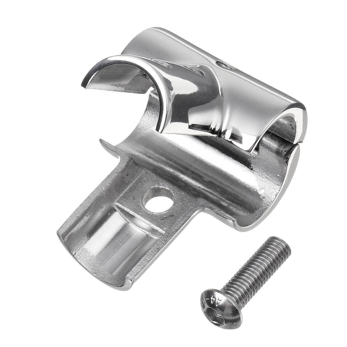 22mm 25mm 90 degree T/Tee hinged pipe connector  ID Separable 316 Stainless Steel Boat Hand Rail Accessories