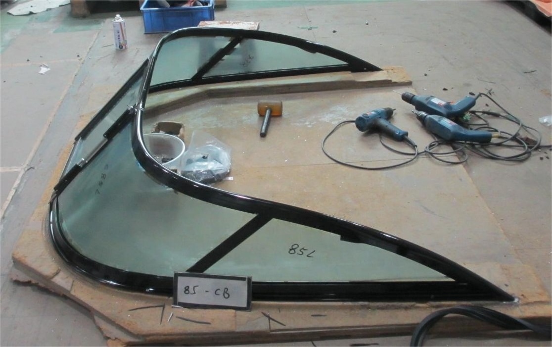 Aluminum Tube Boat Bimini Top Boat Canopy Bimini Top With Glass Windshield Boat Window