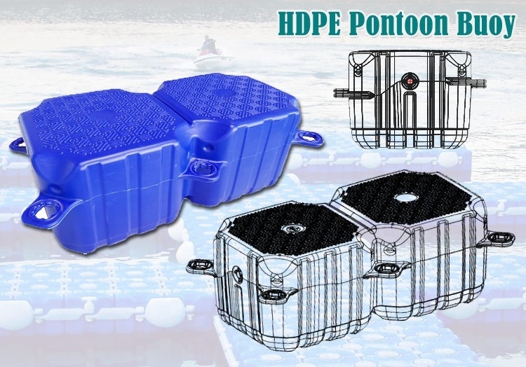 HDPE modular floating pontoon dock jetty with accessories motorboat berth floating bridge floating block yacht floating platform