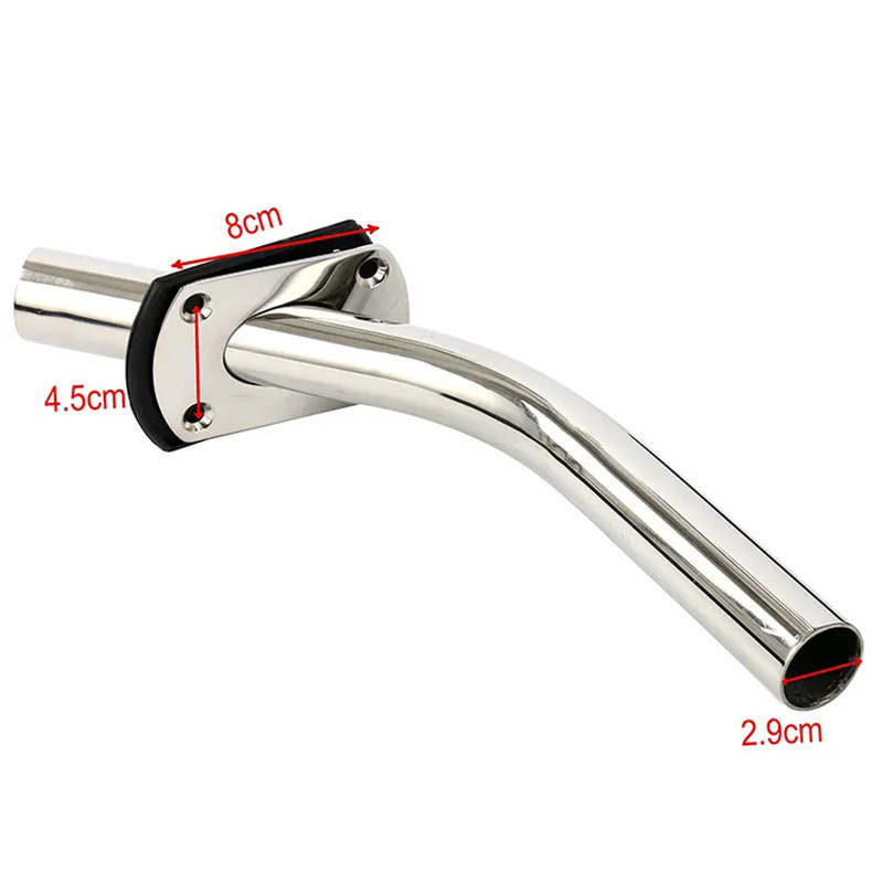 Marine Stainless Steel Boat Outrigger Pole Rod Holder Flush Mount Marine Hardware Boat Yacht Accessories