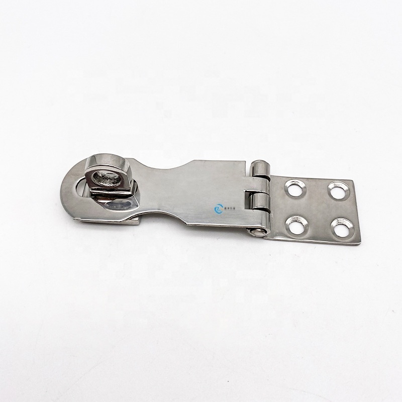 Marine Grade 316 Stainless Steel Cabinet Door Swivel Eye Locking Safety Hasp latch Clasp for Boat Yacht Hardware Accessories