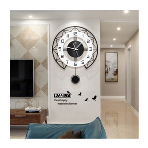 Wall watch mute wall clock home fashion landscape modern decoration ornaments atmosphere simple wall clock