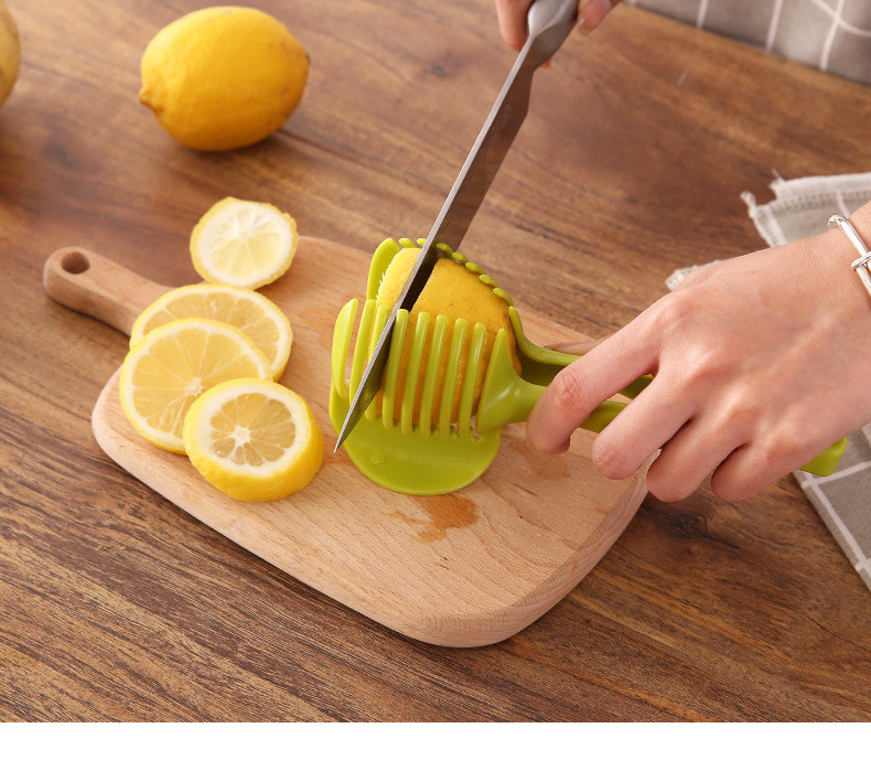 Fruit Vegetable Tools Wholesale Kitchen Plastic Vegetable Slicer Fruit Cutter Tools Lemon Cutting Gadgets