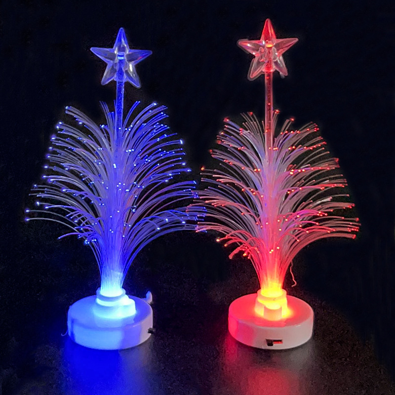 Creative Christmas luminous led flash fiber optic tree colorful luminous Christmas tree