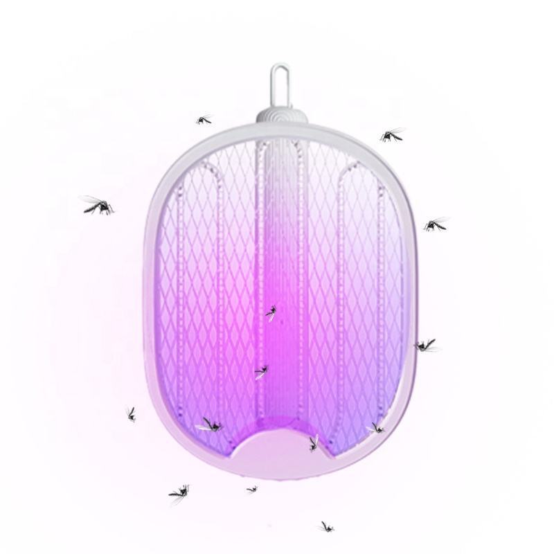 Folding electric mosquito swatter USB charging household wall-mounted electric fly swatter mosquito killer