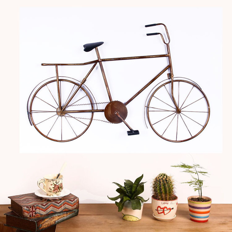 Fashion Retro Iron Art Bicycle Bicycle Hanging Decoration Restaurant Wall Decoration